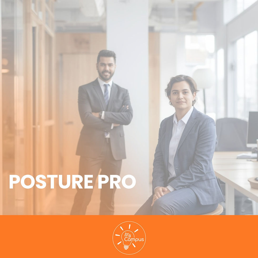 💼 Ta posture parle avant même que tu prennes la parole ! | My Campus Réussite