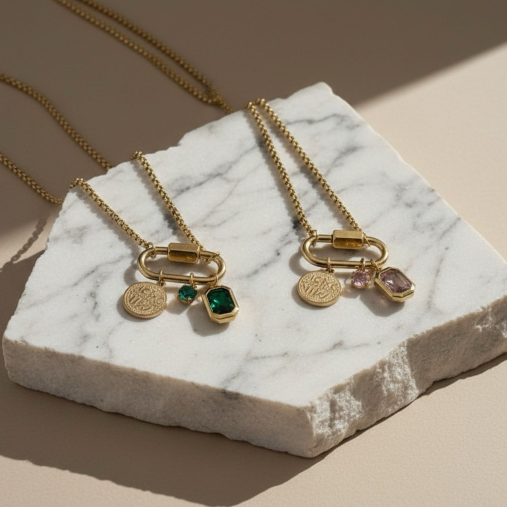 Elys - Ατσάλινο κολιέ με Κωνσταντινάτο