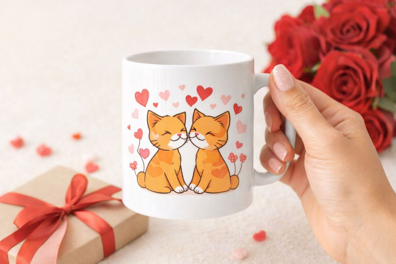 Кружка с милыми котятами