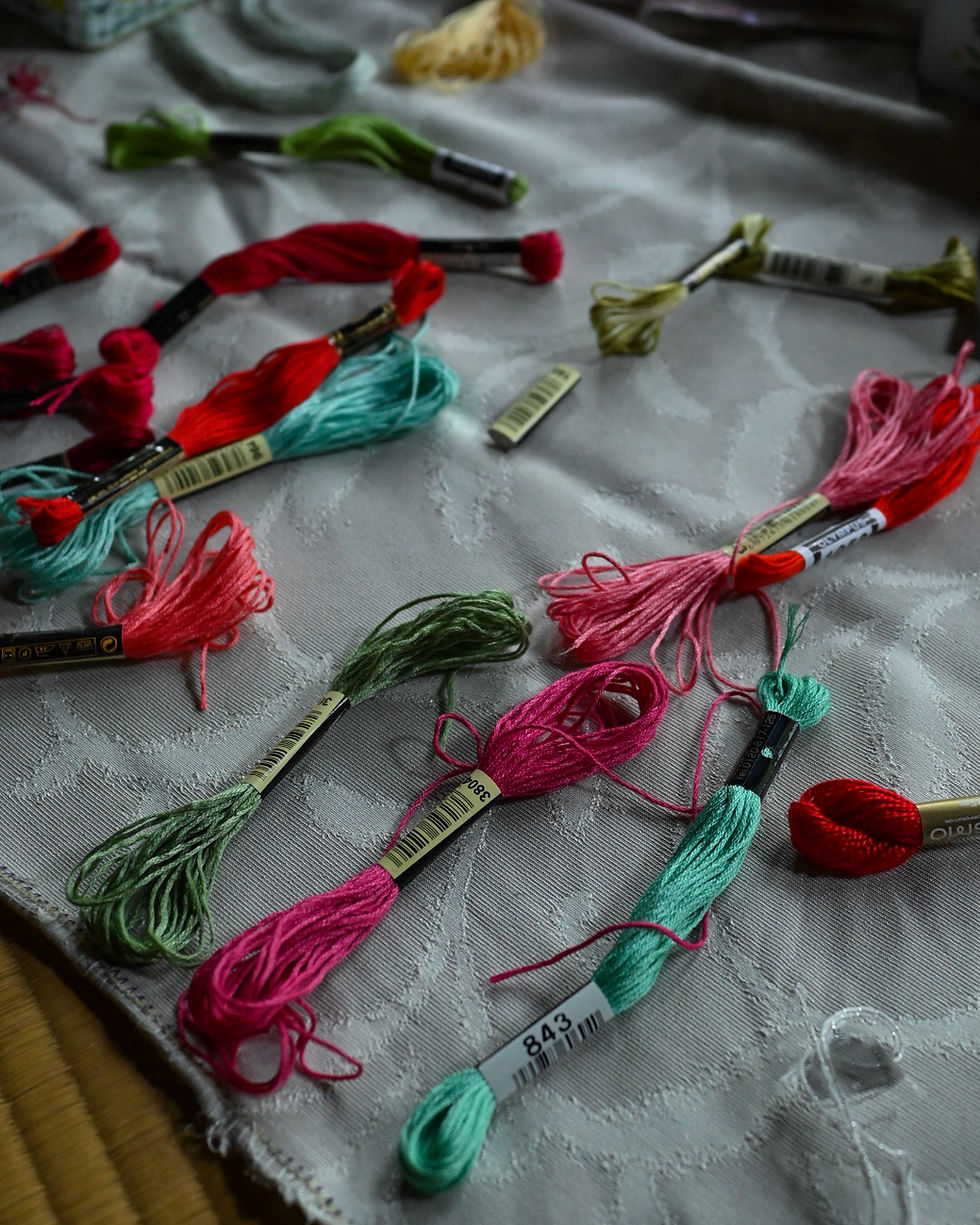 作品からインスパイアされた糸