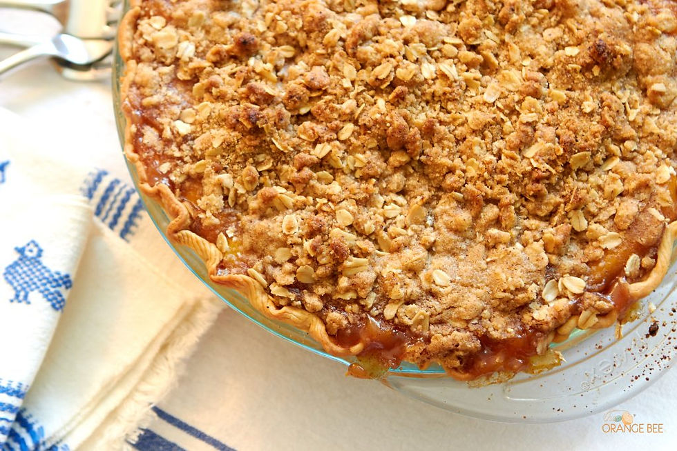 Peach Crumble Pie