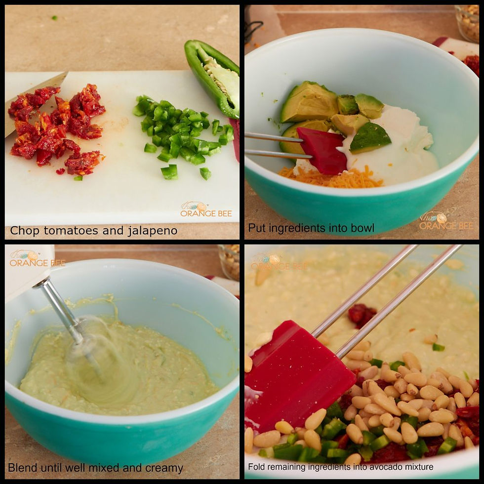 Avocado cheesecake filling instructions