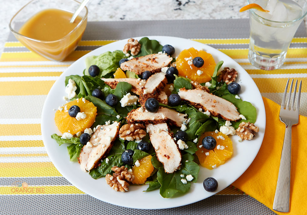 Grilled Chicken and Blueberry Salad