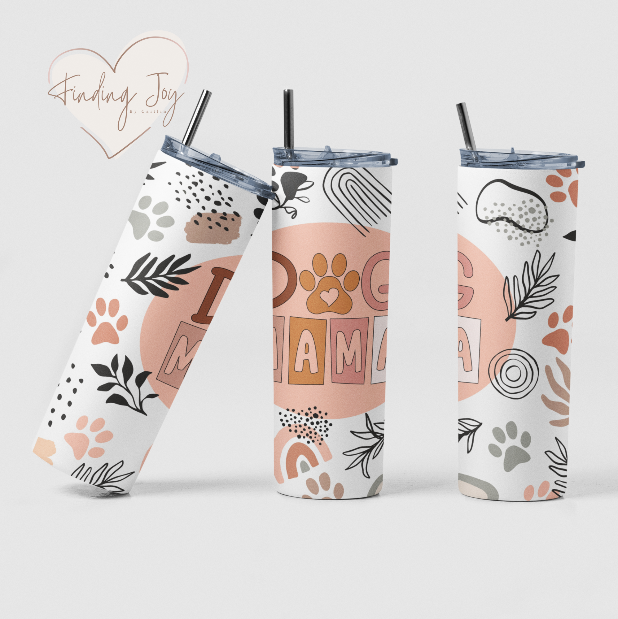 Dog Mama 20oz Stainless Steel Tumbler