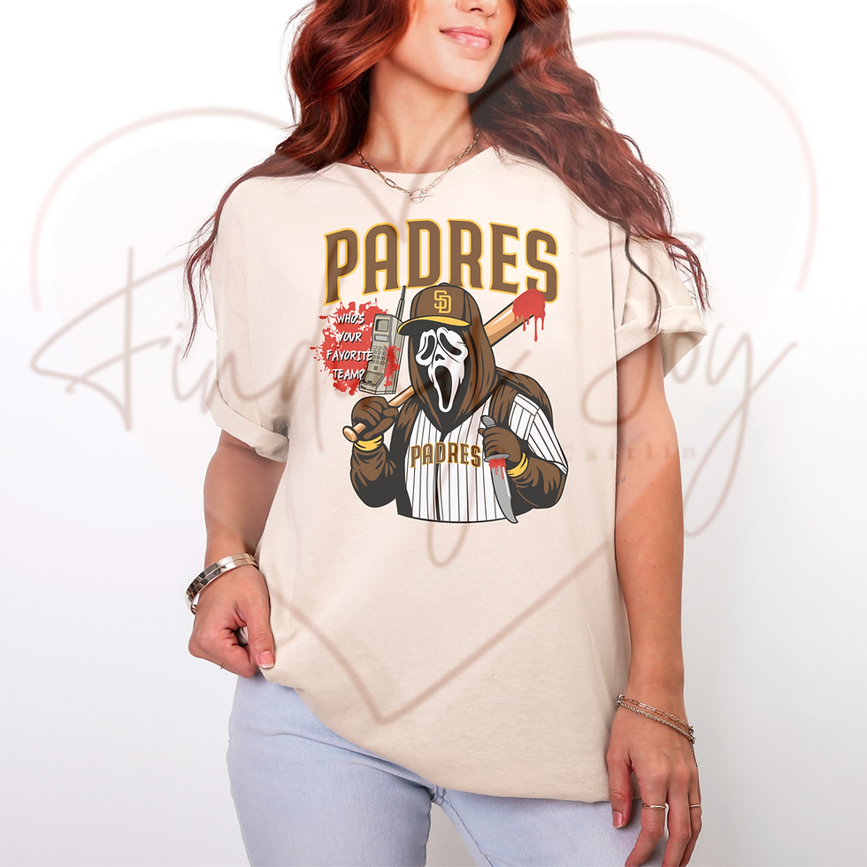 Thumbnail: San Diego Baseball Scream Horror Inspired T-