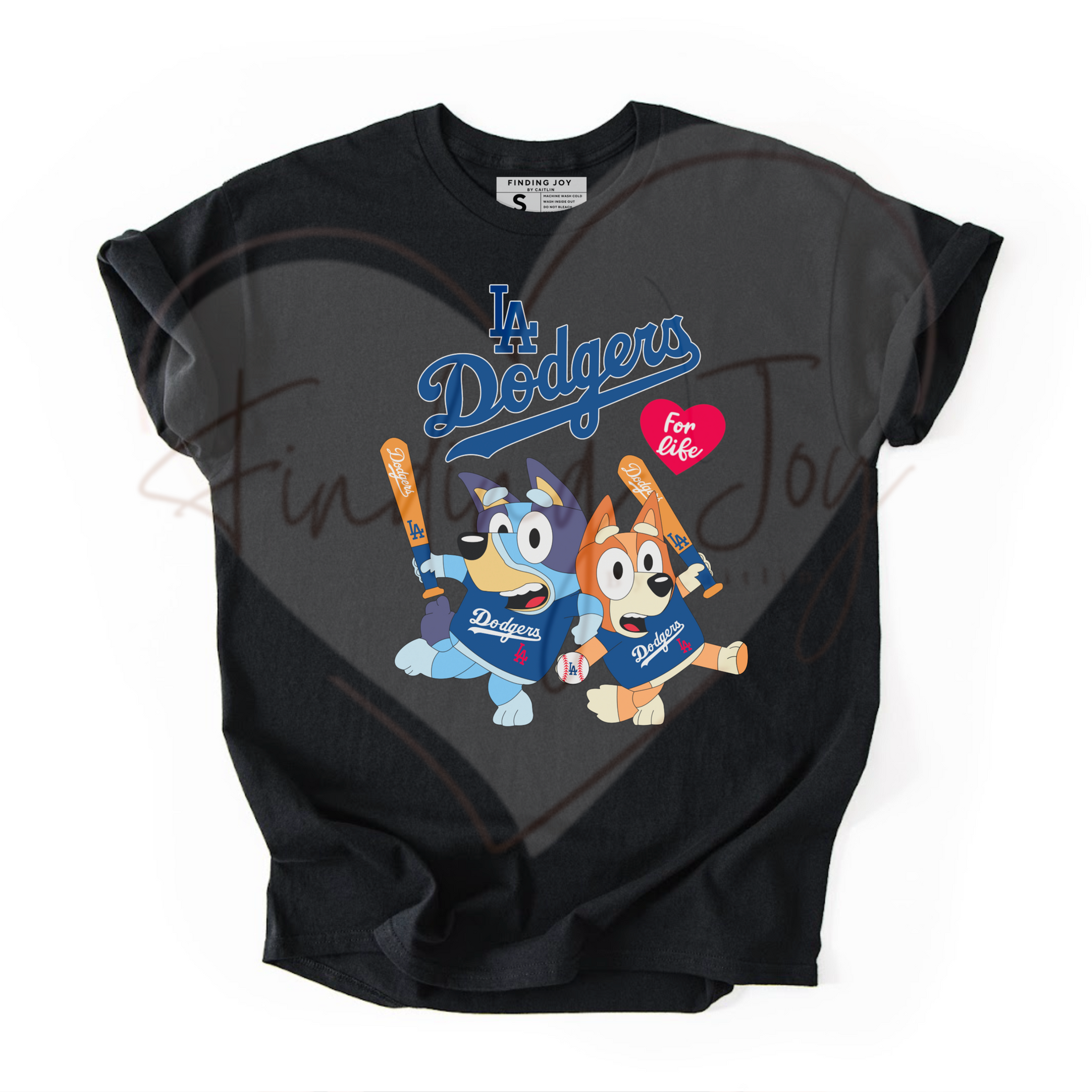 Los Angeles Baseball Dodgers Bluey Inspired T-Shirt