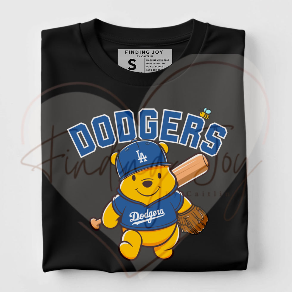 Thumbnail: Los Angeles Baseball Pooh Bear Inspired Tee