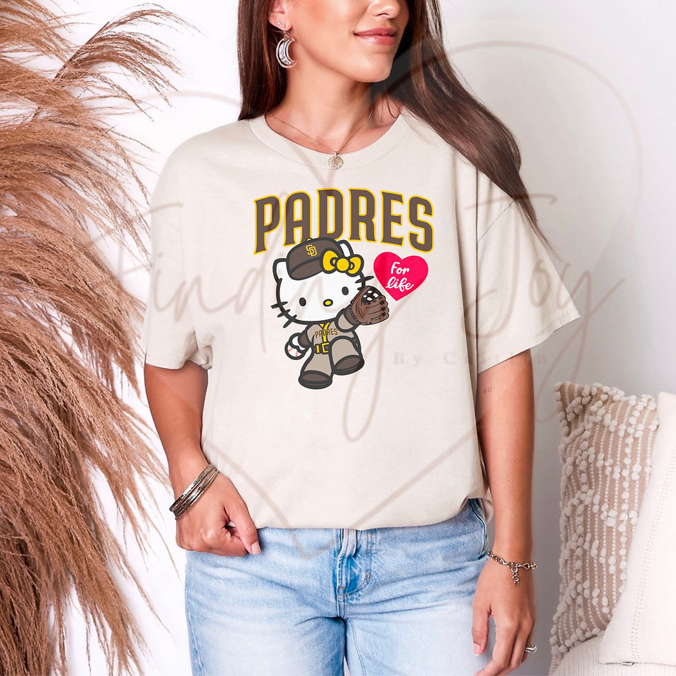 Thumbnail: San Diego Baseball Hello Kitty Inspired Tee