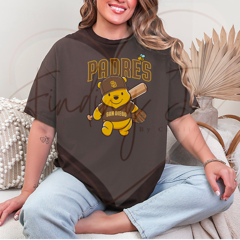 Thumbnail: San Diego Baseball Pooh Bear Inspired Tee