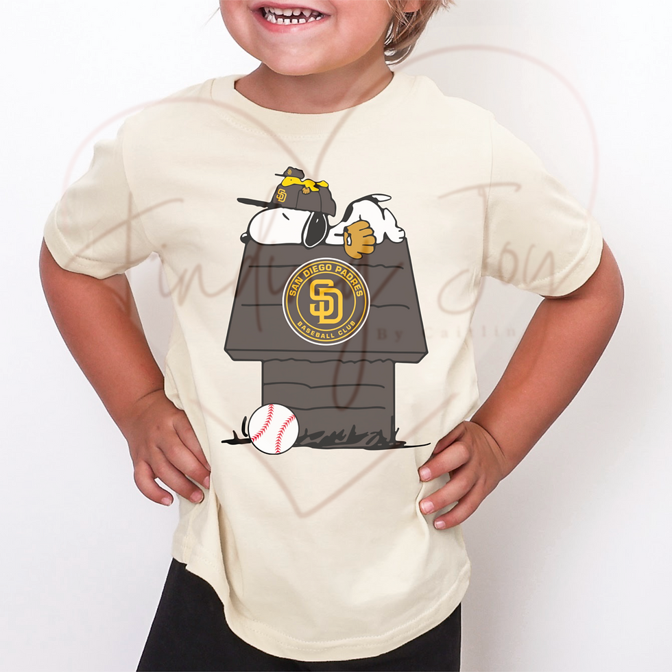 Thumbnail: San Diego Baseball Snoopy and Woodstock Inspired Tee