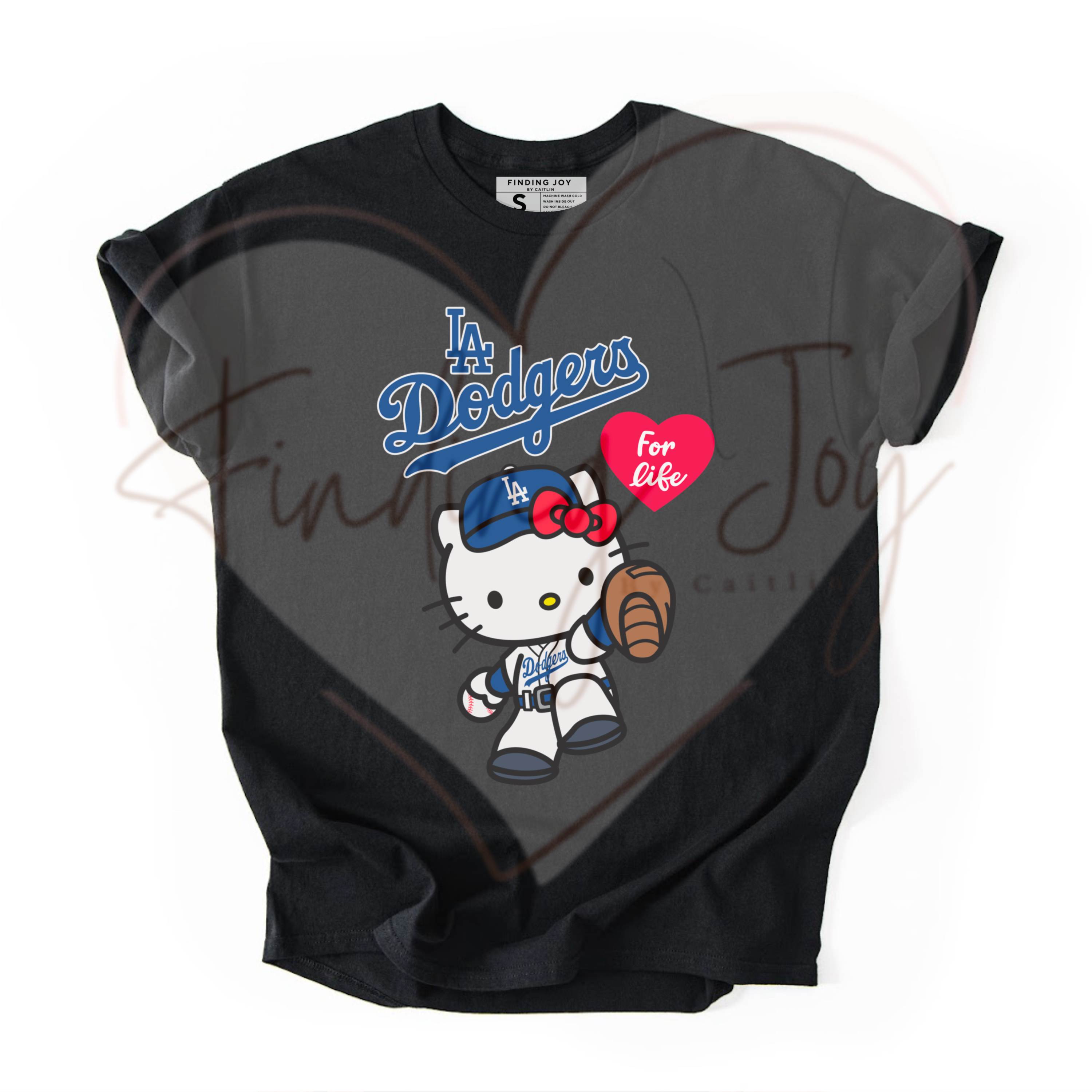 Los Angeles Baseball Dodgers Hello Kitty Inspired T-Shirt