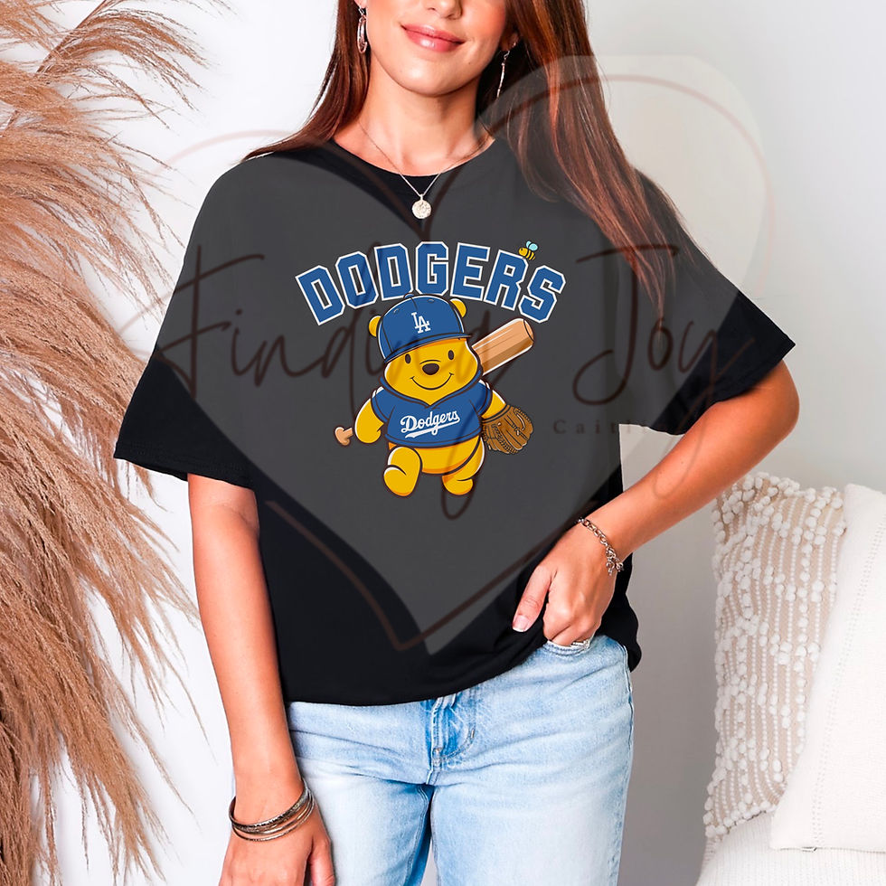 Thumbnail: Los Angeles Baseball Pooh Bear Inspired Tee