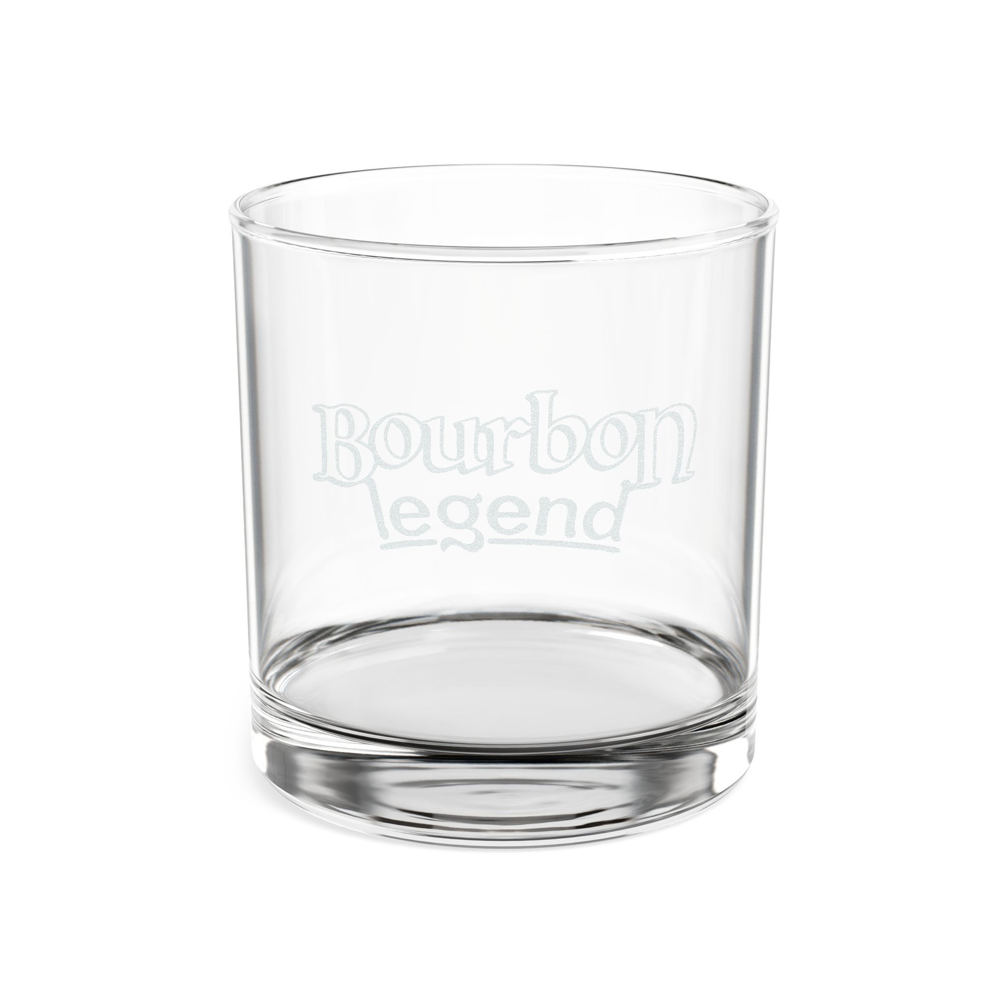 Bourbon Legend Engraved Whiskey Glass — 10.5 oz Rocks Glass