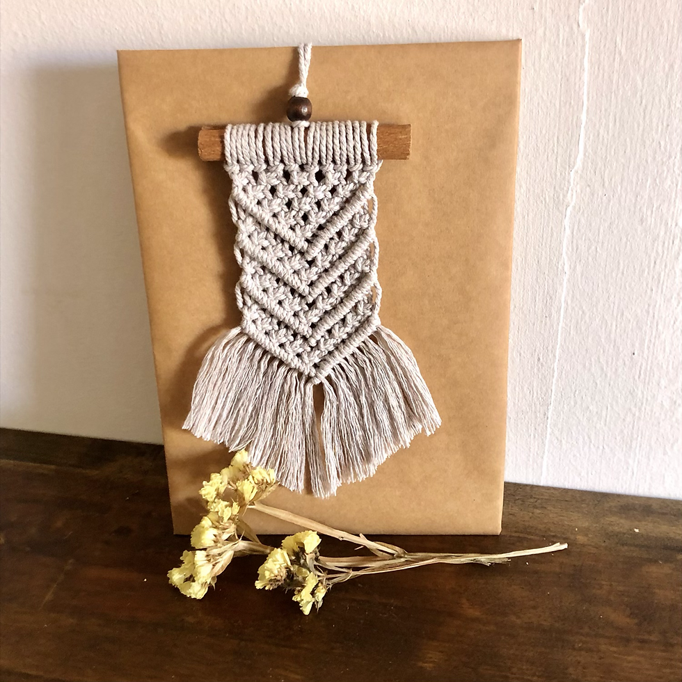 Thumbnail: Macrame hanger for car mirror