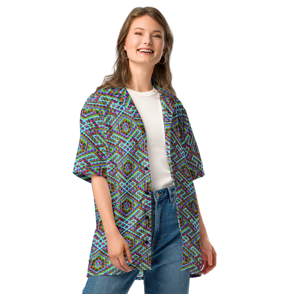 Thumbnail: "Triple Pattern 2A" Light Reactive Oversized Shirt