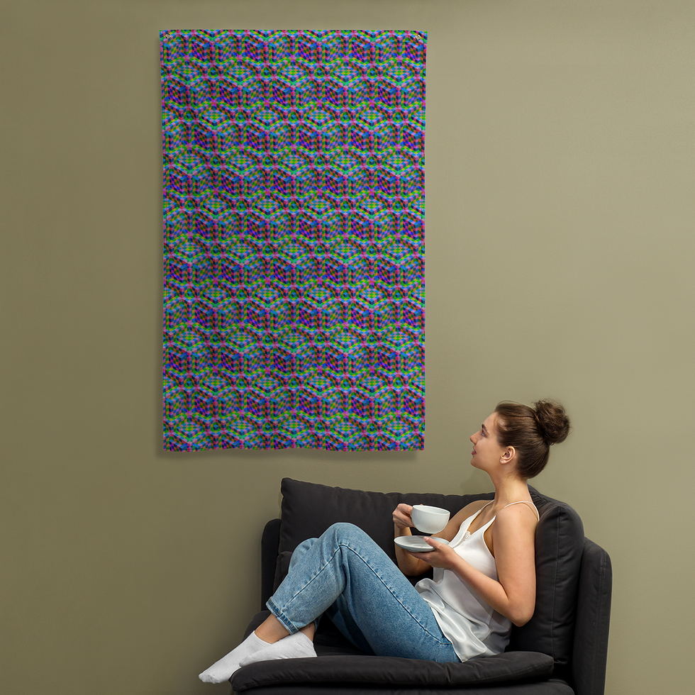 Thumbnail: "Triple Pattern 3B" Light Reactive Flag