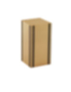 Fidelity Urn: Bars on Brass Satin Finish