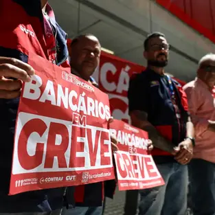 BANCÁRIOS FAZEM PARALISAÇÃO NACIONAL DE 24 HORAS NESTA QUINTA-FEIRA
