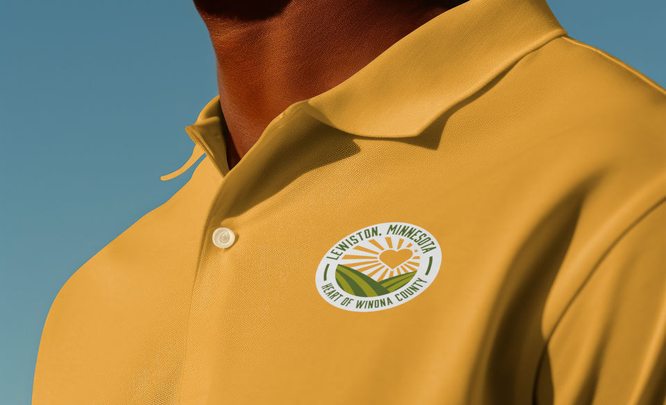 Polo T-shirt for The City of Lewiston rebrand.