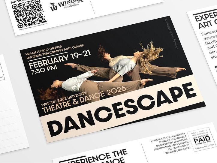 Postcard for Dancescape campaign