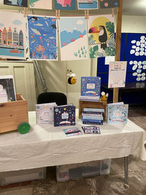 Kirsten's bookstall and prints