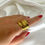Thumbnail: Rosa gold ring