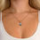 Thumbnail: Francesca blue gold necklace