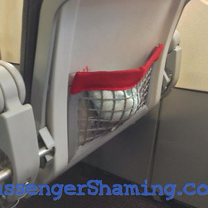 dirty diapers on airplane tray table