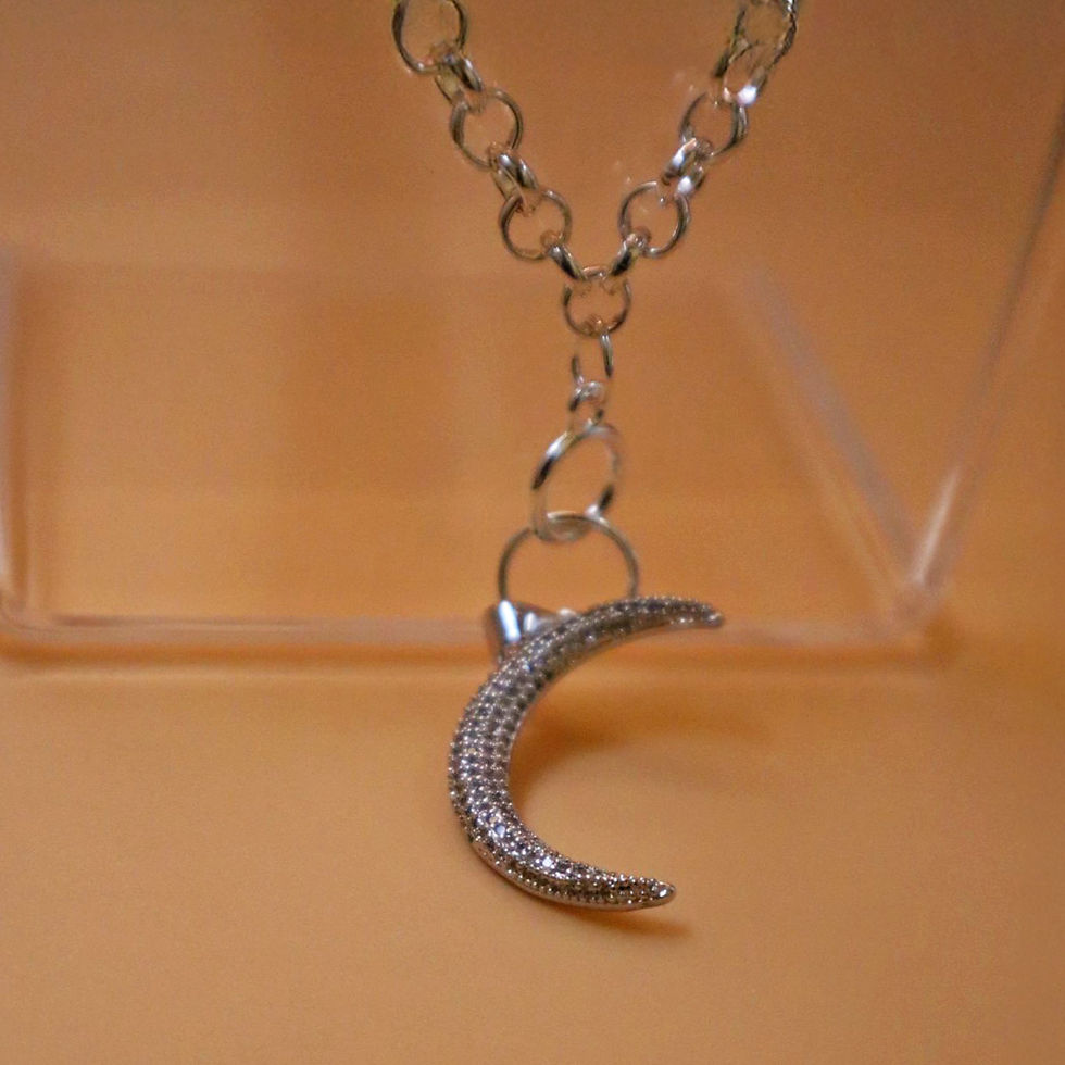 Thumbnail: Zirconia Starlight Moon Chain