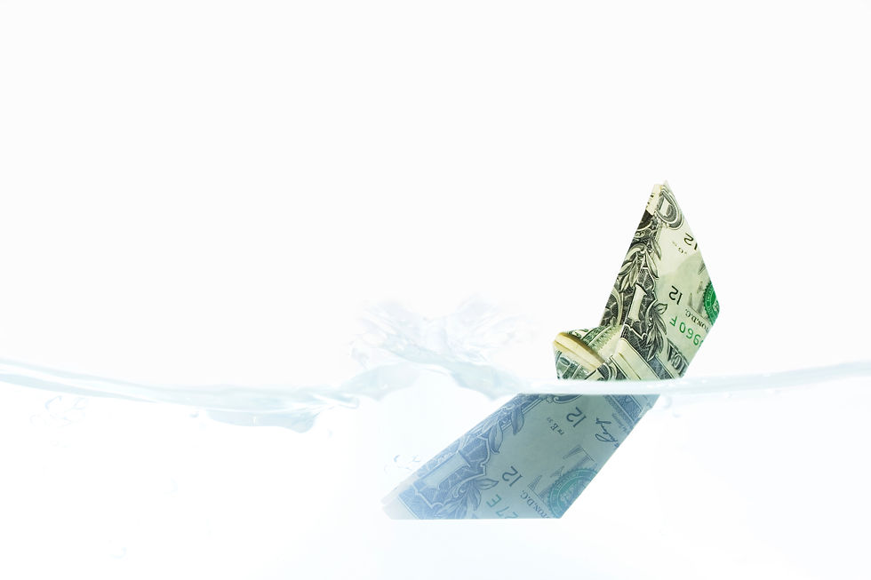 Sinking dollar.