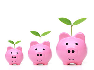Three piggy banks