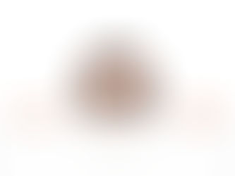 Man with glasses peeks over a white board, gripping both edges, wide-eyed and surprised against a white background.