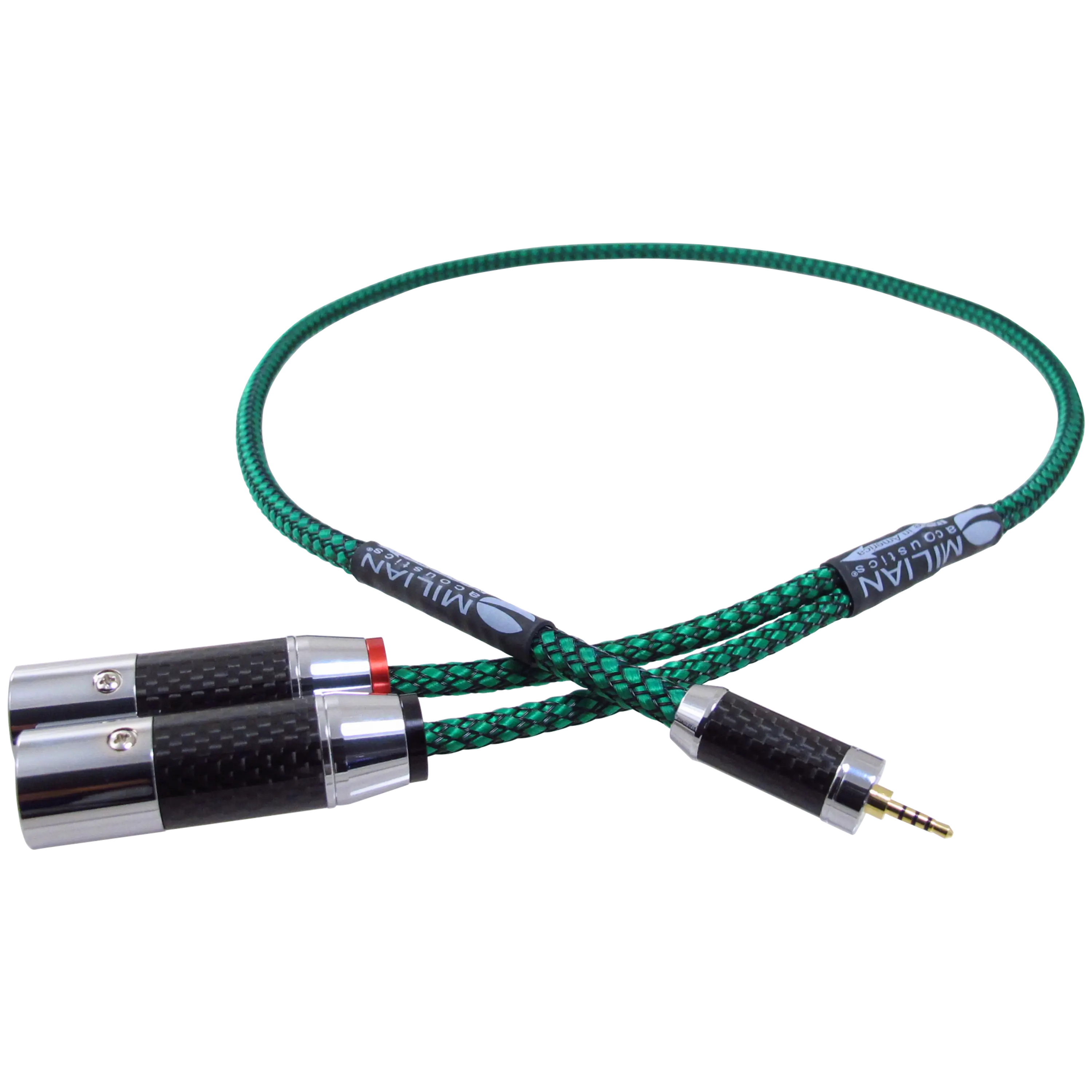 2.5 mm TRRS Plig to Dual XLR 3 Pin Male Balanced Stereo Breakout Cable