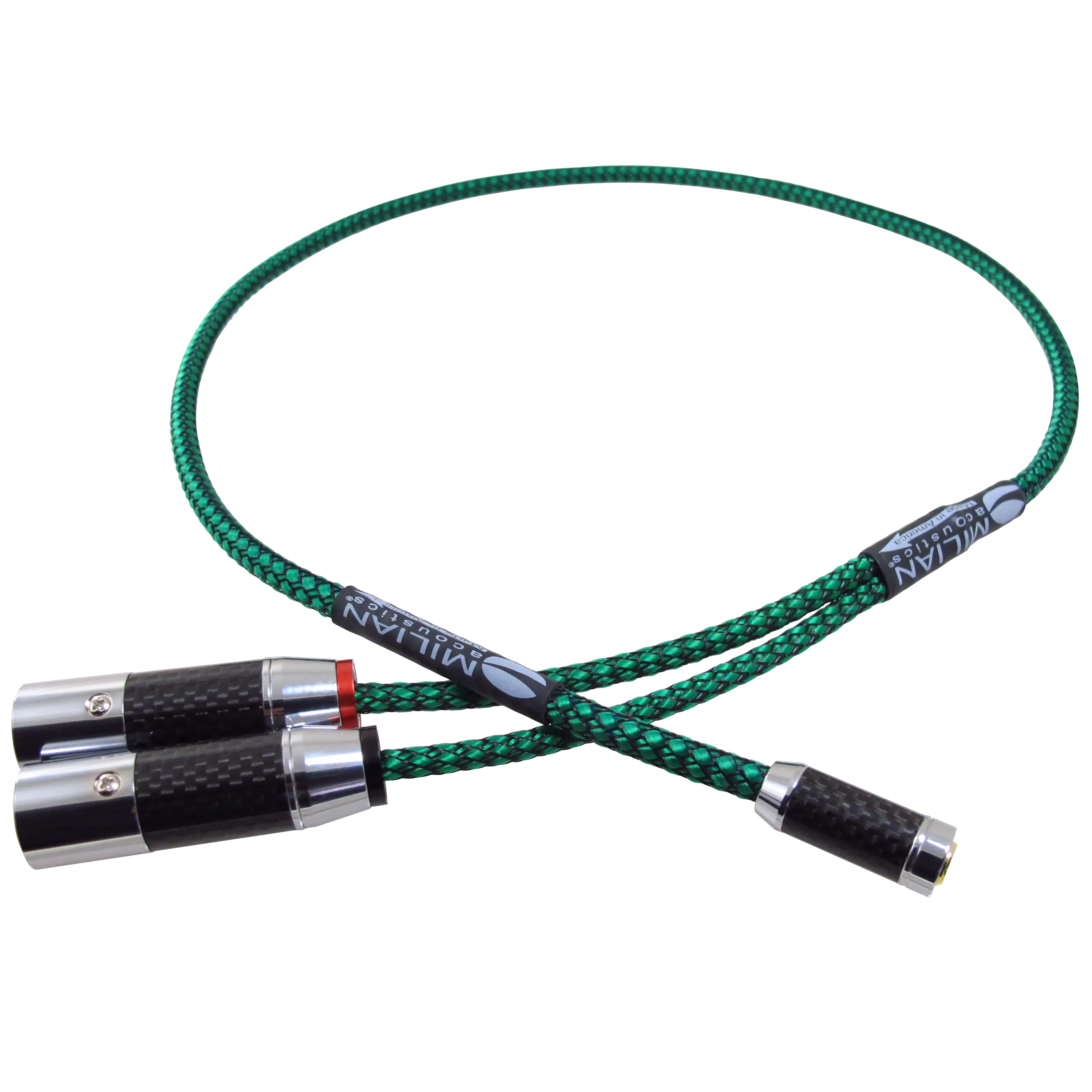 3.5 mm Mini TRS Jack to Dual XLR Male Adapter Stereo Breakout Cable