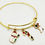 Thumbnail: Snowman Charm Bracelet, Gold Jewelry for Women, Xmas Gift