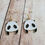 Thumbnail: Gold Panda Face Charm Earrings