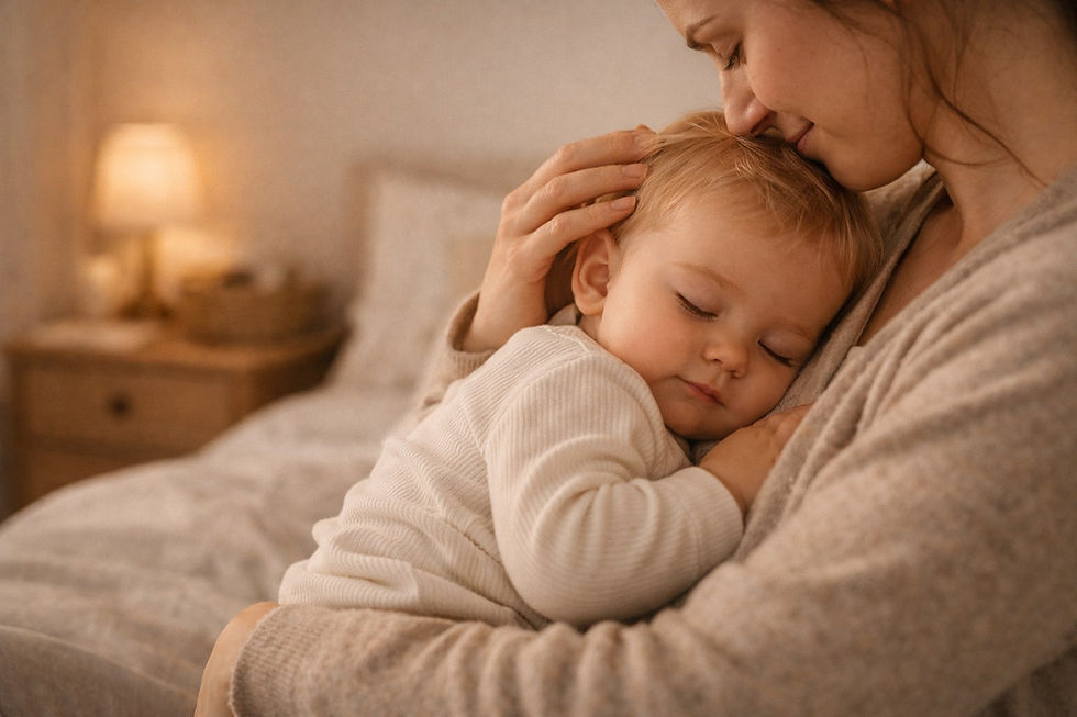 Mi bebé solo se duerme en brazos con 1 año: qué está pasando y cómo acompañarlo