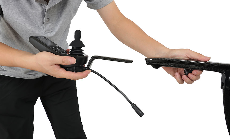 Thumbnail: Ranger Aero – Ultra-Light 26 lb Dual-Battery Carbon Folding Power Wheelchair