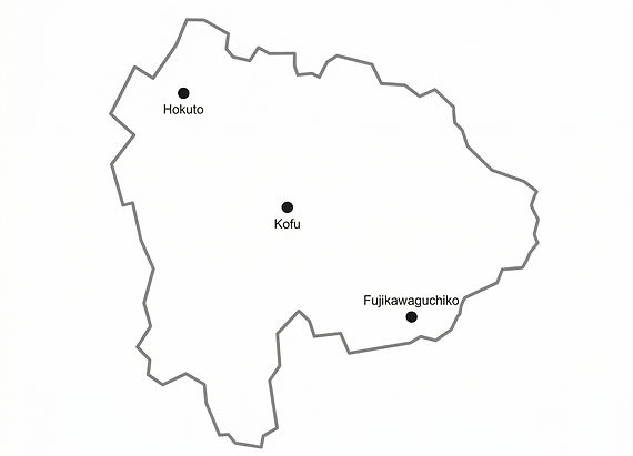 出張対応エリアを表した図