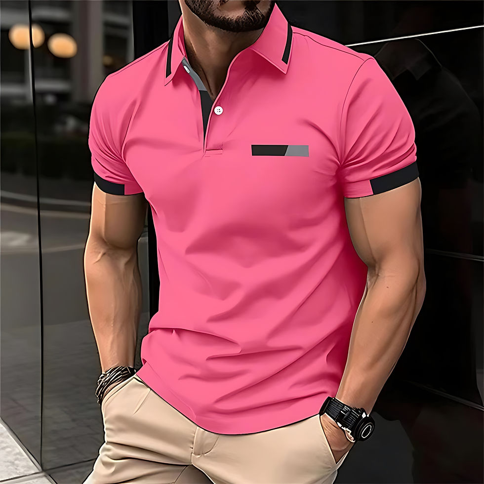 Miniatura: Camisa Polo Masculina de Verão 2026
