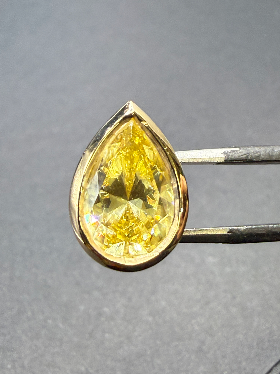 Thumbnail: Pear Bezel Practice Stone Setting Mounting