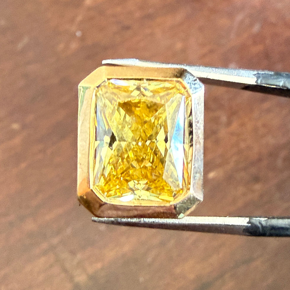 Thumbnail: Emerald Cut Bezel Practice Stone Setting Mounting