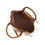 Thumbnail: RUTH - Off White/Tan Vegan Canvas Tote