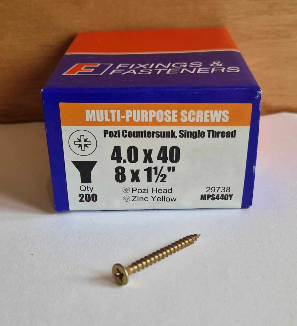 Muti-purpose  Countersunk 4 x 40