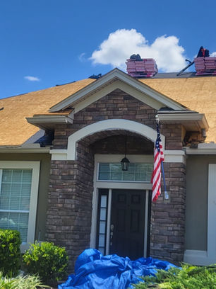 Roof tear-off and deck repair completed by KLO Roofing in Jacksonville Florida
