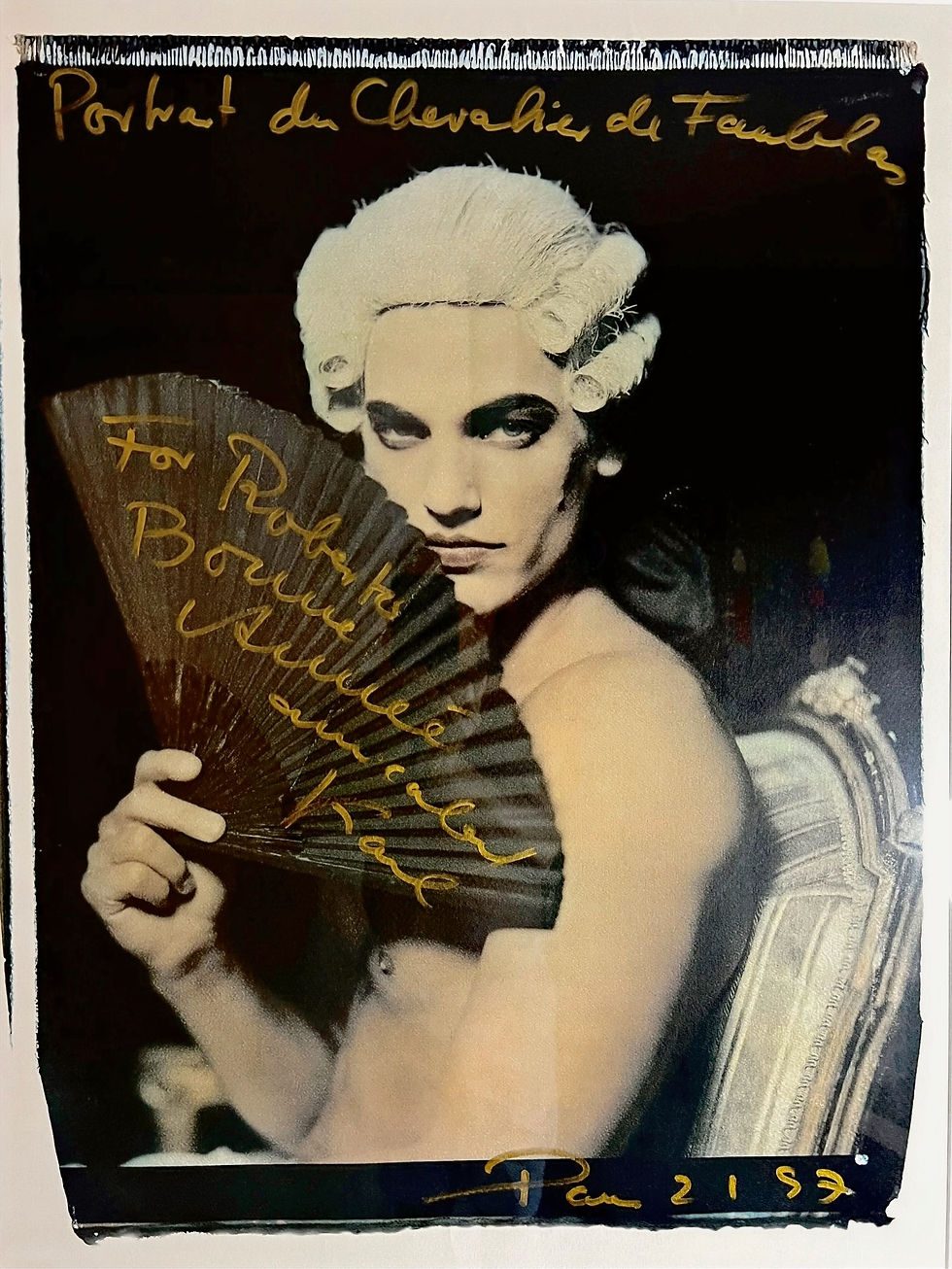 Photo by Karl Lagerfeld personally dedicated to Roberto De Villacis