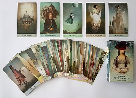 cartes de l'Oracle of Mystical Moments de Katrin Welz Stein