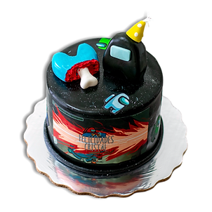 Pastel Amoung Us personalizado.