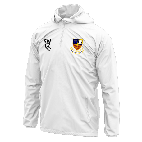 BBC Classic Pro Plain White Full Zip Hooded Waterproof Jacket