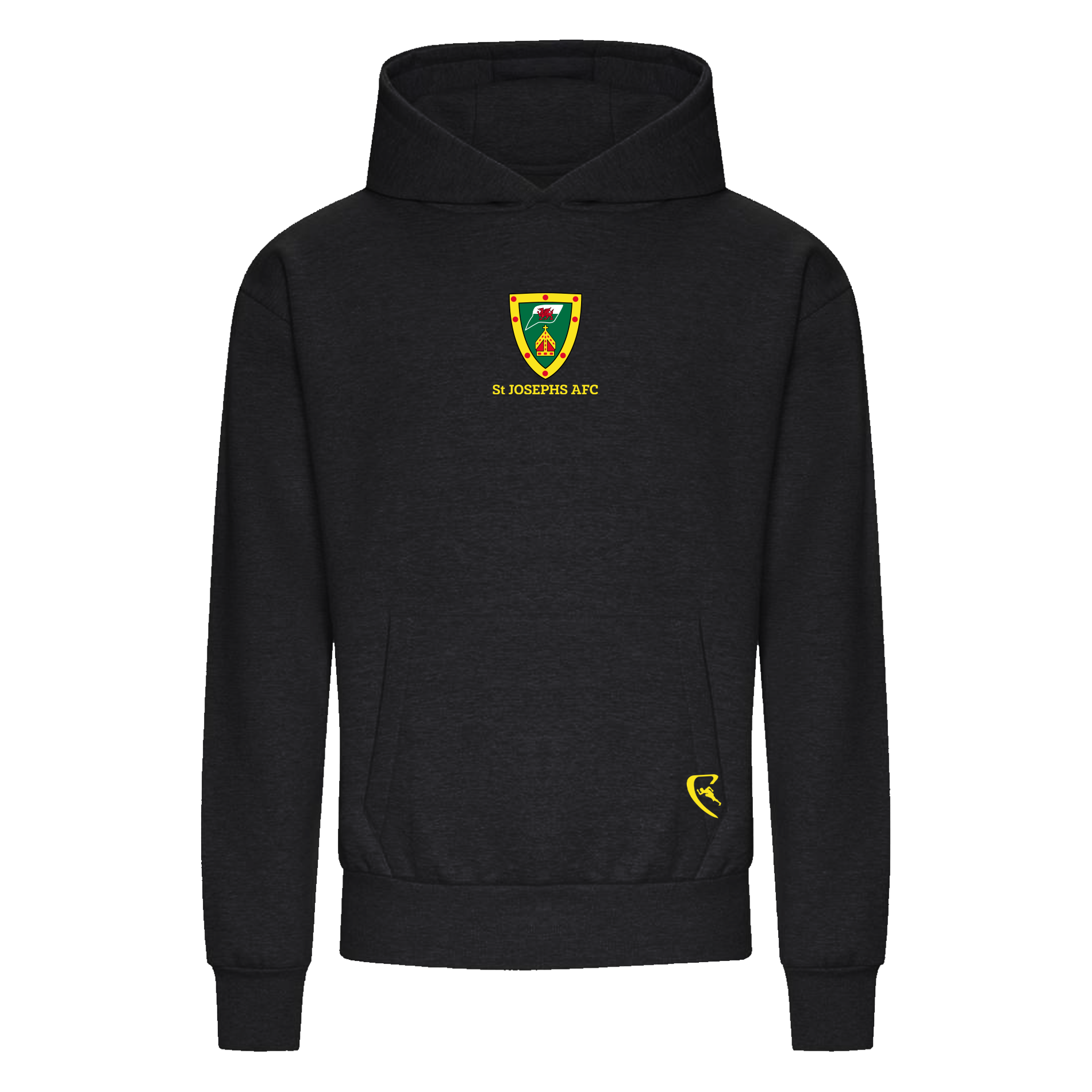 STJAFC Black Cotton Hoodie